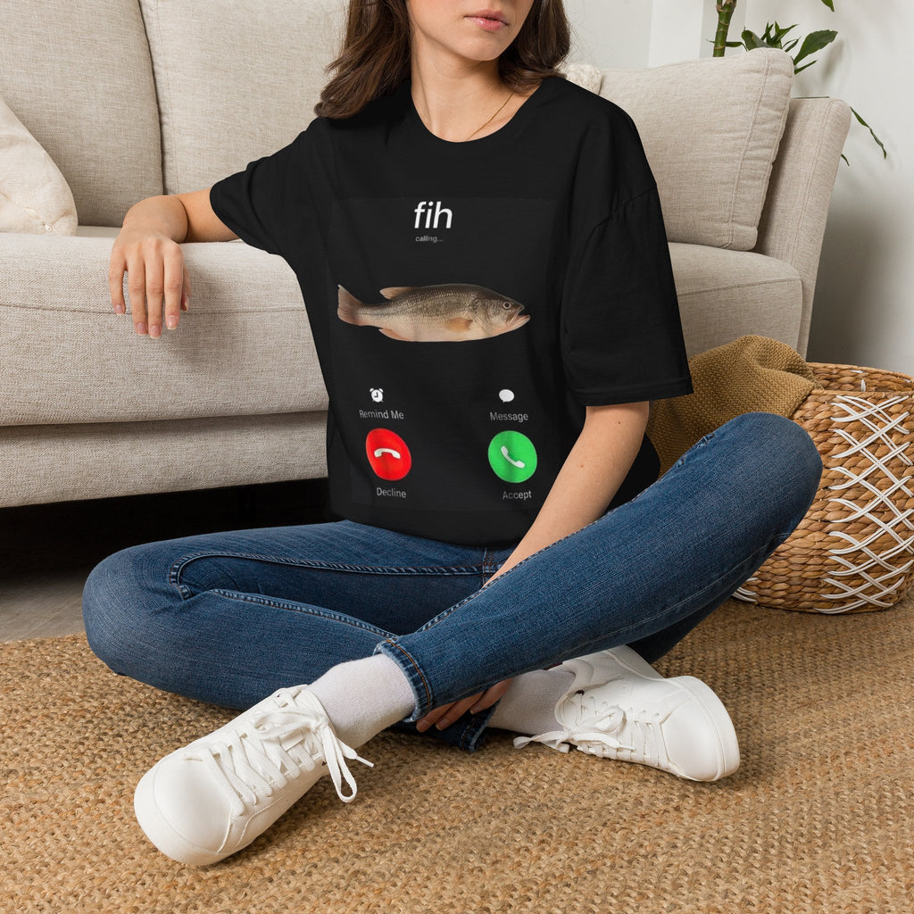 Fishing Tee — "Fish Is Calling" Graphic T-Shirt